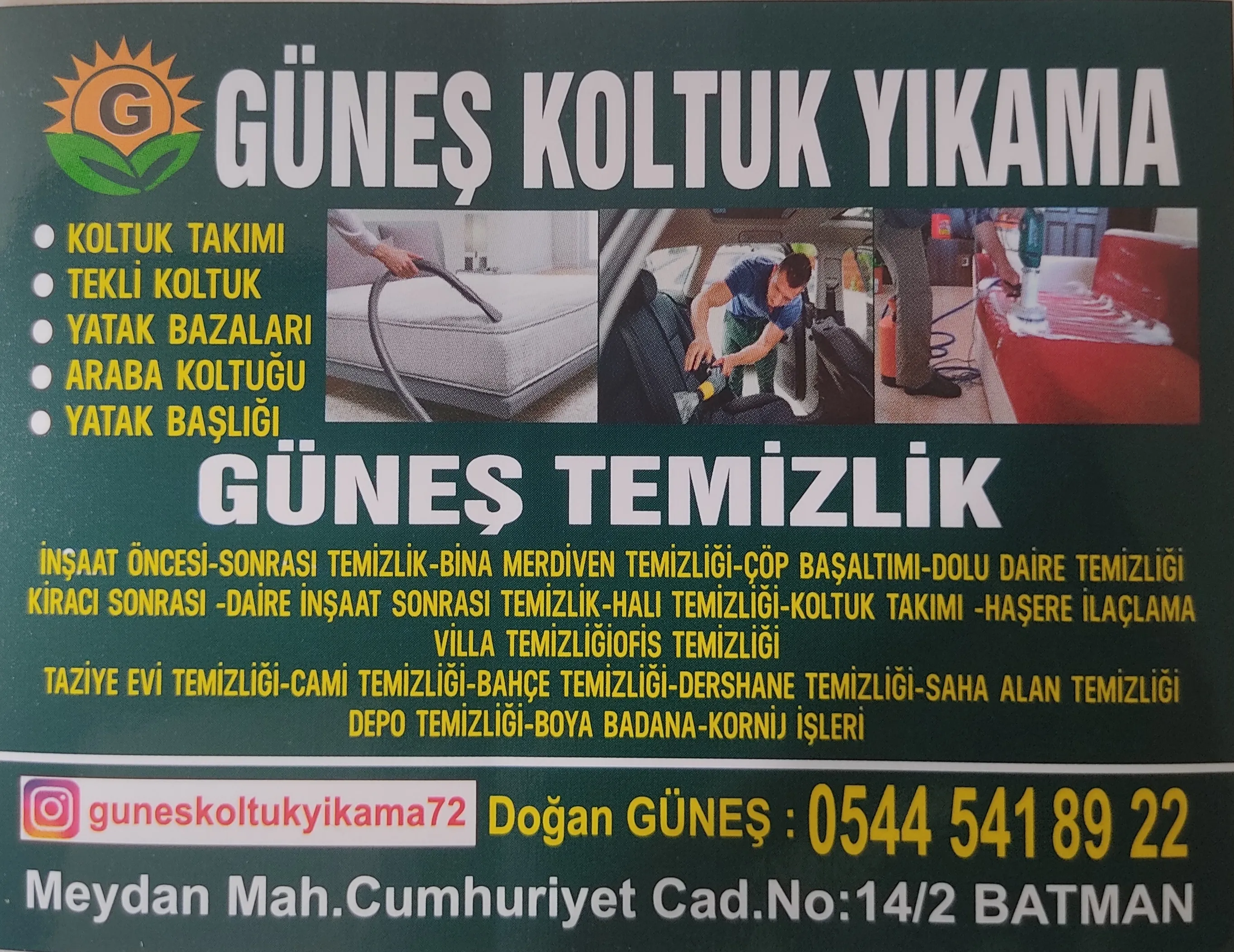 güneş koltuk yikama